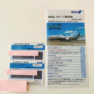 エーエヌエー(ゼンニッポンクウユ)(ANA(全日本空輸))のANA 株主優待番号ご案内書　2枚　グループ優待券冊子　一冊　セット(その他)