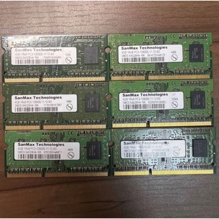 10枚セット SanMax 4GB PC3L-12800S ノートPC用メモリ
