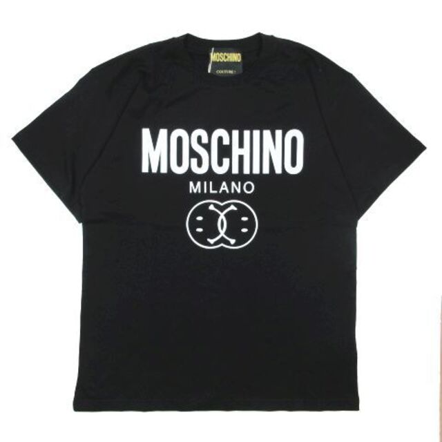 未使用品 モスキーノ MOSCHINO MILANO ロゴ プリント Tシャツ