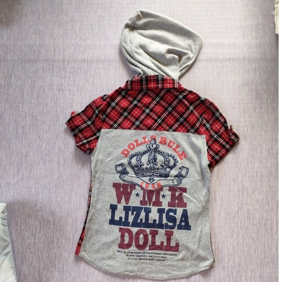 LIZ LISA(リズリサ)のLIZLISA  赤チェック レディースのトップス(シャツ/ブラウス(半袖/袖なし))の商品写真