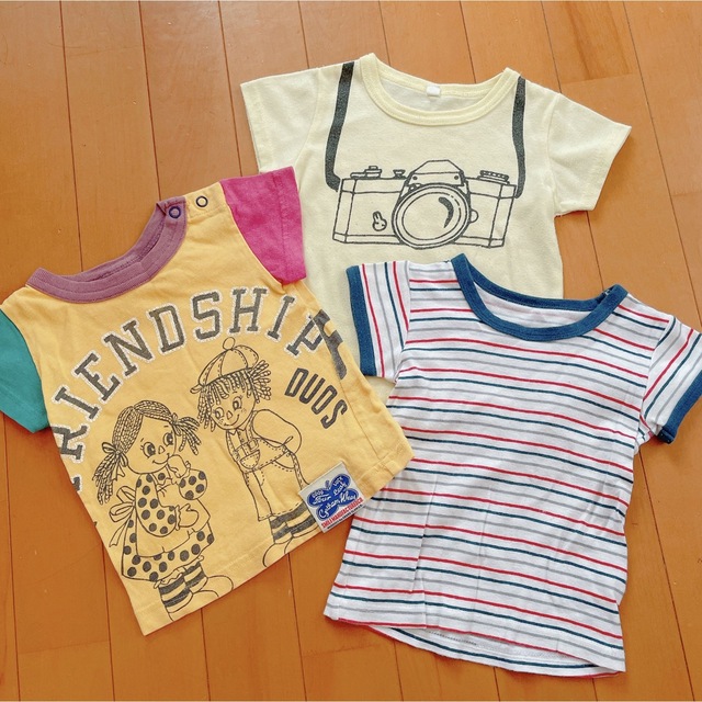 80cm Tシャツ3枚SET キッズ/ベビー/マタニティのベビー服(~85cm)(Ｔシャツ)の商品写真