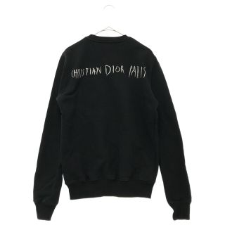 ディオール(Dior)のDIOR ディオール 19AW×Raymond Pettibon Embroidery Crewneck Sweatshirts レイモンド・ペティボン 刺繍ロゴクルーネックスウェットシャツ トレーナー ブラック 943J612E0531(スウェット)