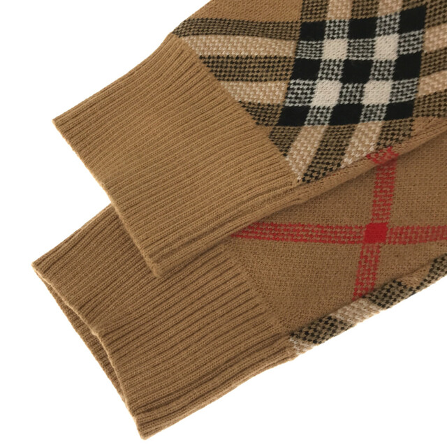 BURBERRY バーバリー NOVAチェック ノバチェック クルーネック ニットセーター B002422 ベージュ