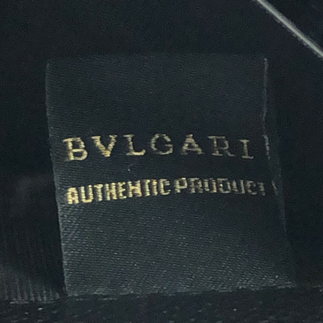 BVLGARI(ブルガリ)のBVLGARI ブルガリ クリップ ラージウォレット 289381 レザー二つ折り長財布 ブラック メンズのファッション小物(折り財布)の商品写真