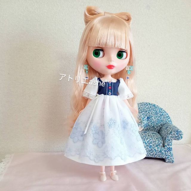 ワンピース　リカちゃんブライス服　ハンドメイド