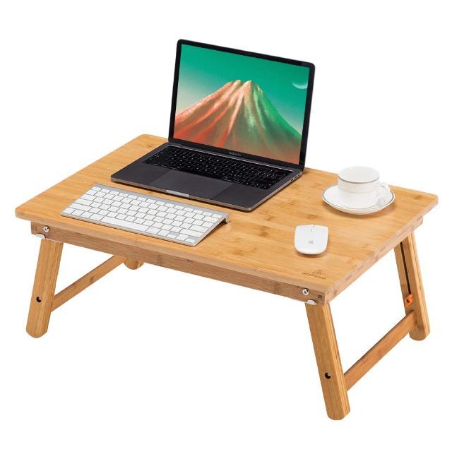 在庫処分】ノートパソコンデスク PCスタンド 傷付きにくい 竹製 ベッド ...