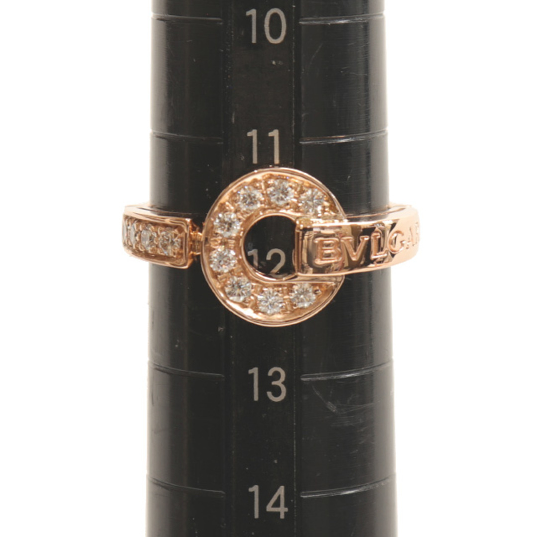 BVLGARI(ブルガリ)の(新品仕上げ済)ブルガリ BVLGARI ブルガリブルガリ ダイヤ リング 346213 指輪 約12号 K18 PG × ダイヤ 保証書 8482 レディースのアクセサリー(リング(指輪))の商品写真