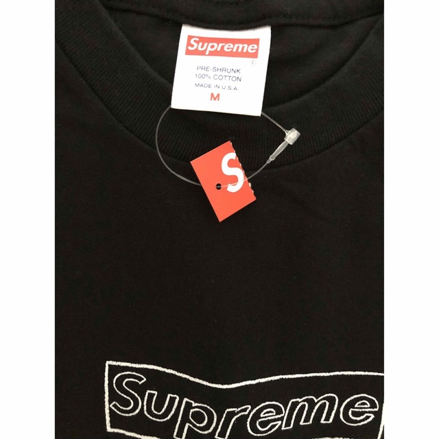 Supreme KAWS Chalk Logo Tee black M