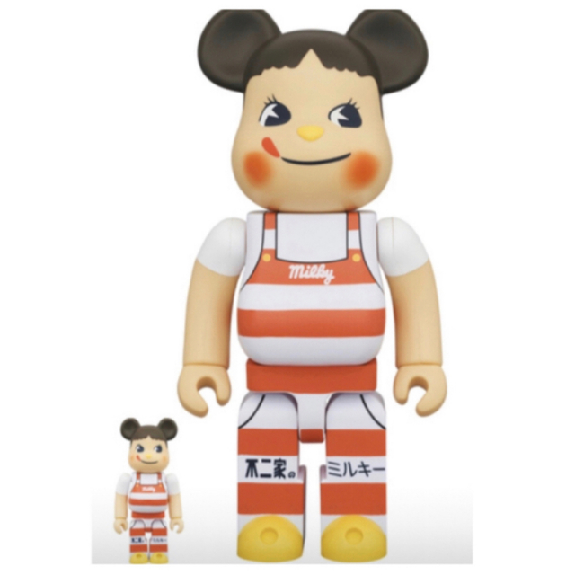 BE＠RBRICK ペコちゃん ミルキー三角帽子デザイン 100%&400%