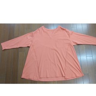 Aラインカットソー40(L)オレンジ(Tシャツ(長袖/七分))