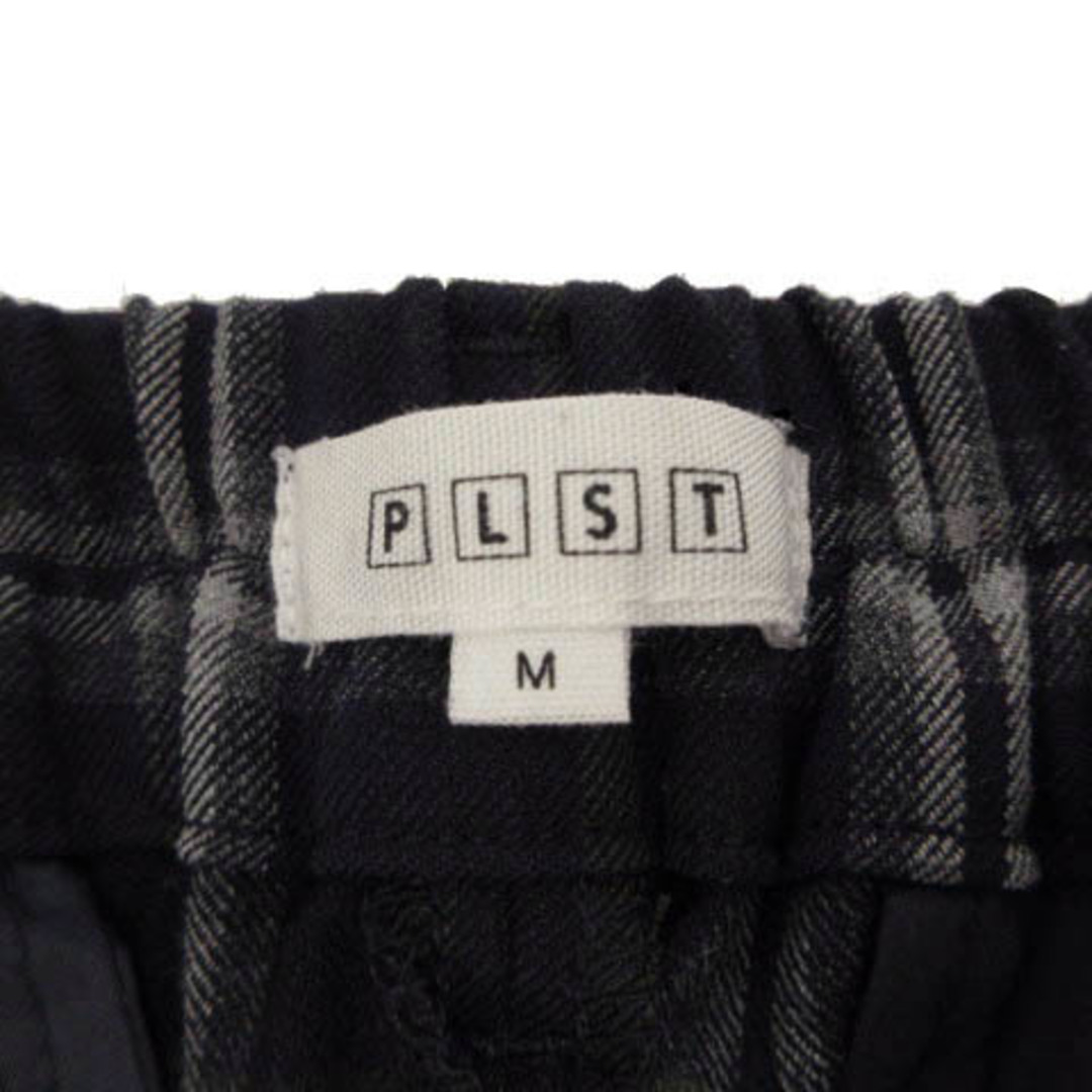 PLST(プラステ)のPLST パンツ スリム ストレッチ チェック 紺 カーキ グレー 緑 M レディースのパンツ(その他)の商品写真