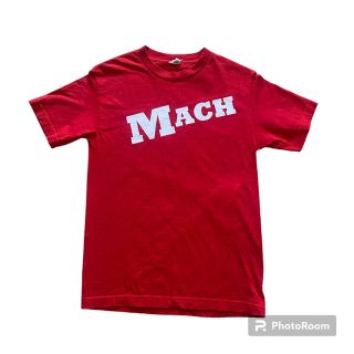 USA古着　Machと書かれた半袖Tシャツ 赤色 S(Tシャツ/カットソー(半袖/袖なし))