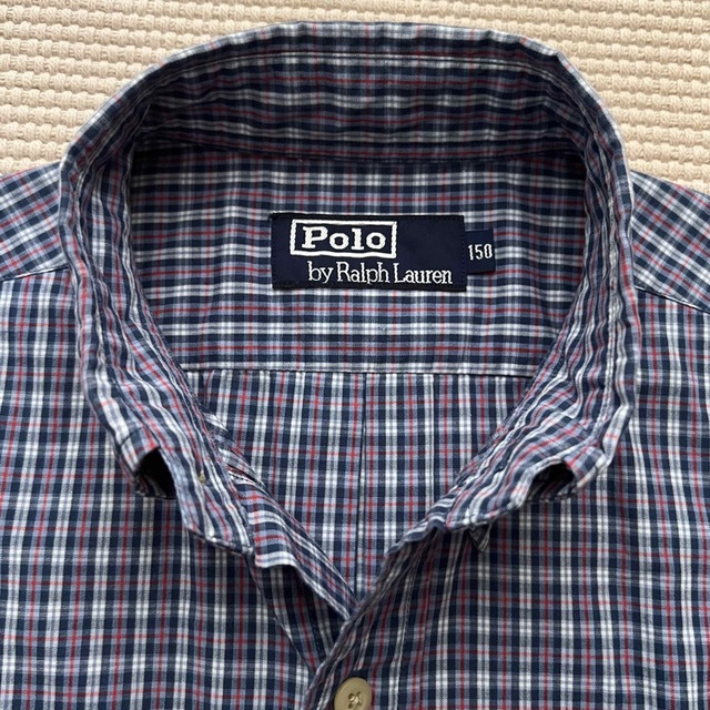 POLO RALPH LAUREN(ポロラルフローレン)の【専用】 ラルフローレン 150  チェック半袖シャツ キッズ/ベビー/マタニティのキッズ服男の子用(90cm~)(ブラウス)の商品写真