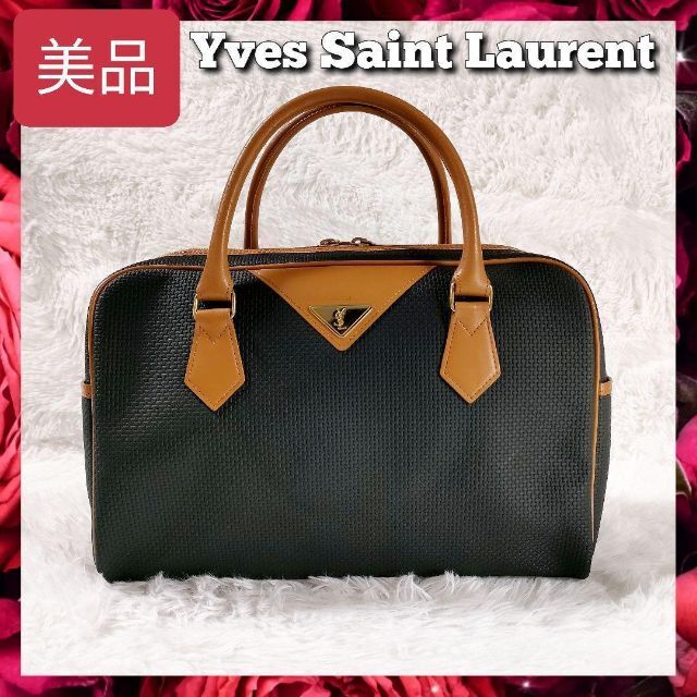 極美品 YVES SAINT LAURENT イヴ サンローラン ハンドバッグ-