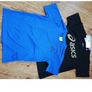 アシックス(asics)のasics adidas Tシャツ 新品 2枚セット(Tシャツ/カットソー)