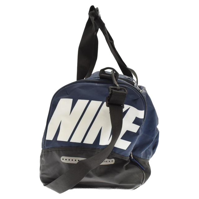 NIKE(ナイキ)のNIKE ナイキ MAX AIR DUFFLE BAG BA4895-412 マックスエアーダッフルバッグ ナイロンロゴプリントボストンバッグ トレーニングバッグ ミッドナイトブルー メンズのバッグ(ボストンバッグ)の商品写真