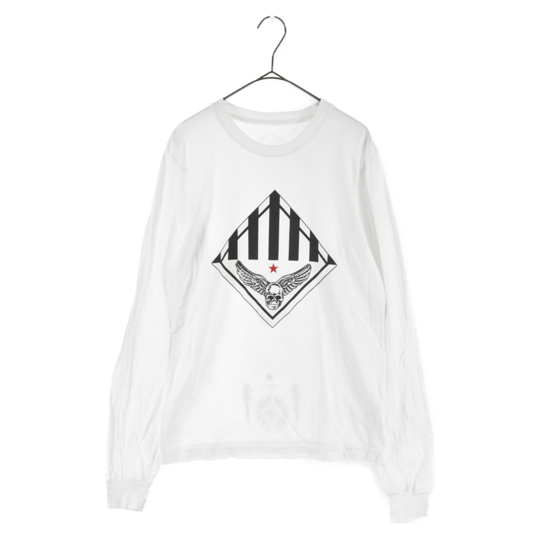 CHROME HEARTS クロムハーツ FOTI FRONT LOGO L/S Tee フォティ フロント ロゴプリント ロングスリーブTシャツ カットソー ホワイトのサムネイル