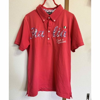 カッパ(Kappa)のカッパゴルフ　ポロシャツ　サイズM ピンク　kappa GOLF(ウエア)
