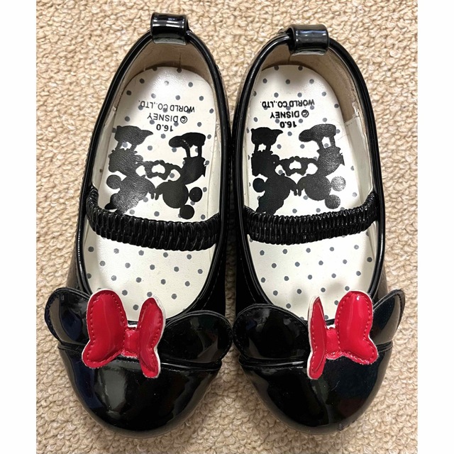 Disney(ディズニー)のディズニー ミニーマウス パンプス 16cm キッズ/ベビー/マタニティのキッズ靴/シューズ(15cm~)(フォーマルシューズ)の商品写真