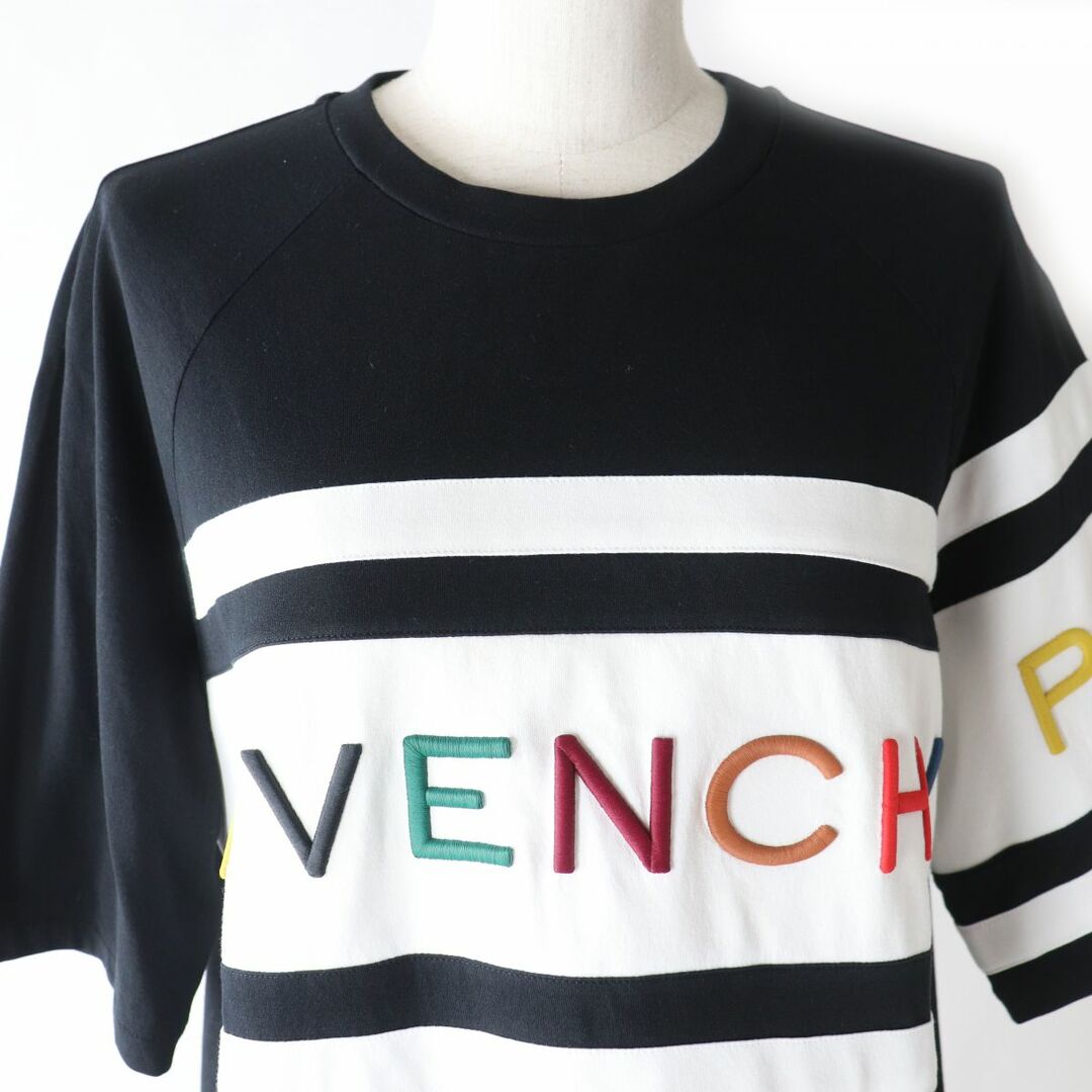 美品 GIVENCHY 半袖ロゴTシャツ ジバンシー ホワイト　ロゴ刺繍