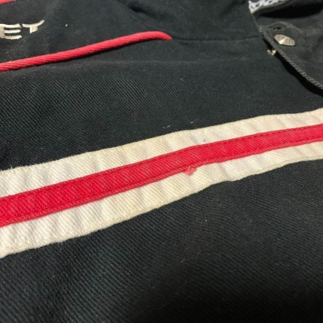 シボレー レーシングジャケット 刺繍ロゴ ブラック 激レア ブルゾン 9
