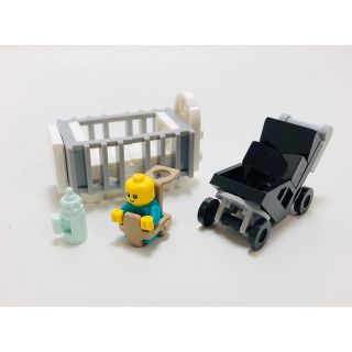 レゴ(Lego)の新品　レゴ　ミニフィグ　赤ちゃん　ベビーベッド　ベビーカー　抱っこ紐　哺乳瓶(知育玩具)