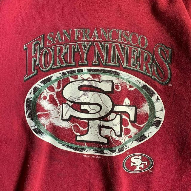 49ers プリントスウェット サンフランシスコ49ers レッド