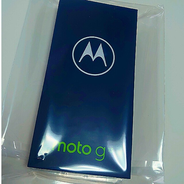 新品 SIMフリー モトローラ moto g13 本体 マットチャコールブラックスマートフォン本体