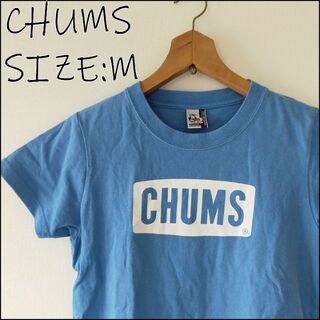 チャムス(CHUMS)のチャムス　CHUMS　半袖　Tシャツ　ブルー　M　レディース(Tシャツ(半袖/袖なし))