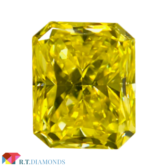 FANCY VIVID YELLOW* 0.608ct RCT/RT2060