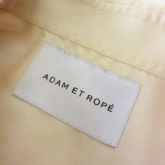 Adam et Rope'(アダムエロぺ)のアダムエロペ  シャツ コットン ブロード 半袖 S ライトベージュ メンズのトップス(シャツ)の商品写真