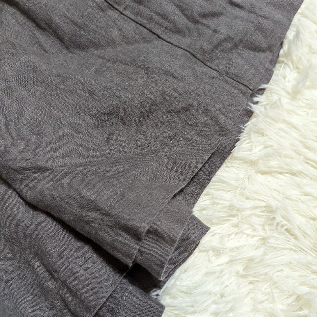 fog linen work(フォグリネンワーク)の美品　フォグリネンワーク　リネンスカート　ギャザー　ロングスカート　フリーサイズ レディースのスカート(ロングスカート)の商品写真