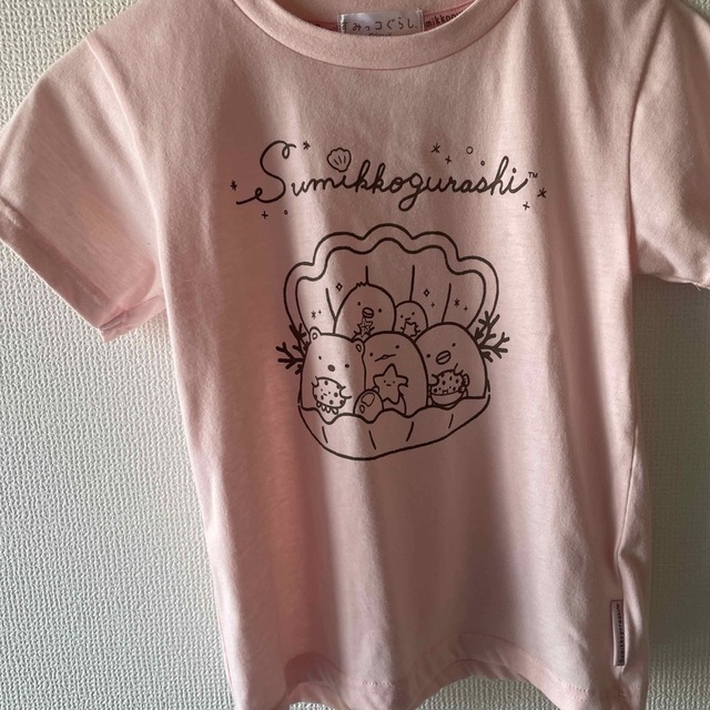 すみっコぐらし　Tシャツ　ピンク キッズ/ベビー/マタニティのキッズ服女の子用(90cm~)(Tシャツ/カットソー)の商品写真