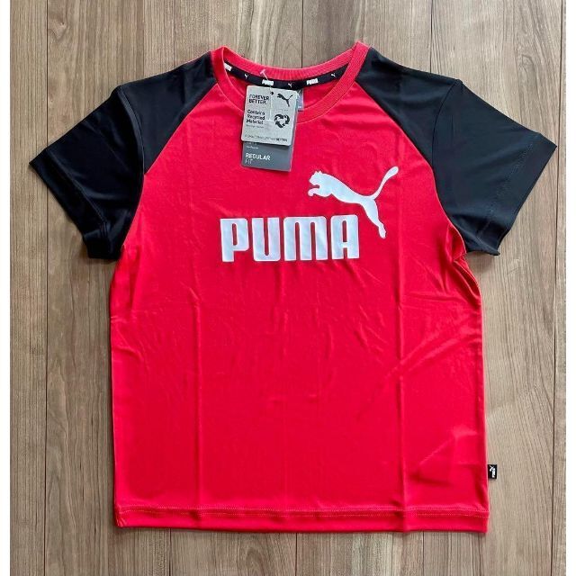 PUMA(プーマ)の【新品送料込】定価3,960円 プーマ 上下セット シャツ&パンツ 130cm キッズ/ベビー/マタニティのキッズ服男の子用(90cm~)(Tシャツ/カットソー)の商品写真