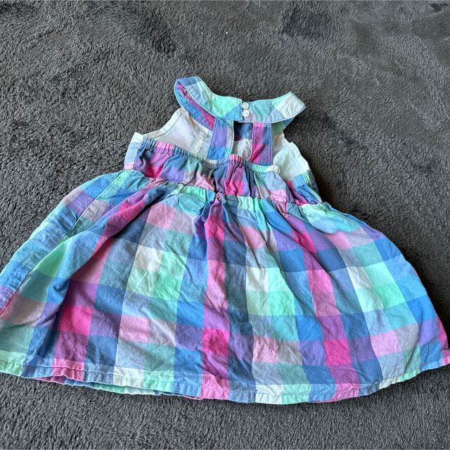 Old Navy(オールドネイビー)のオールドネイビーチェックワンピース キッズ/ベビー/マタニティのベビー服(~85cm)(ワンピース)の商品写真