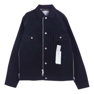 サカイ(sacai)のSacai サカイ ジャケット 21AW 21-02565M KAWS カウズ Print Blouson ボンディング加工 サイドジップ プリント ブルゾン ブラック系 001 2【美品】【中古】(その他)