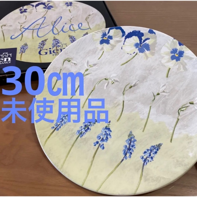 アリス　ジアン　大皿　プレート　gien ケーキ　30㎝　飾り皿　アート | フリマアプリ ラクマ