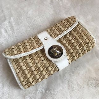 ケイトスペードニューヨーク(kate spade new york)のケイトスペード　kate spade New York かごバッグ　クラッチ　夏(クラッチバッグ)