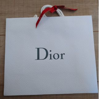 ディオール(Dior)のディオール　紙袋★ショッパー　ロゴグレー　中サイズ(ショップ袋)