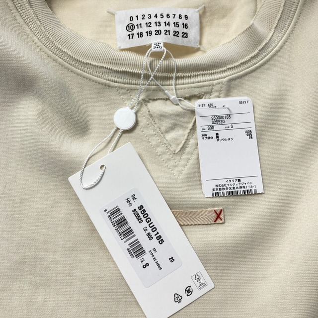 Maison Martin Margiela(マルタンマルジェラ)の☆☆Maison Margiela マルタンマルジェラ クルーネック スウェット S50GU0185/S25520 アイボリー サイズ S メンズ メンズのトップス(スウェット)の商品写真