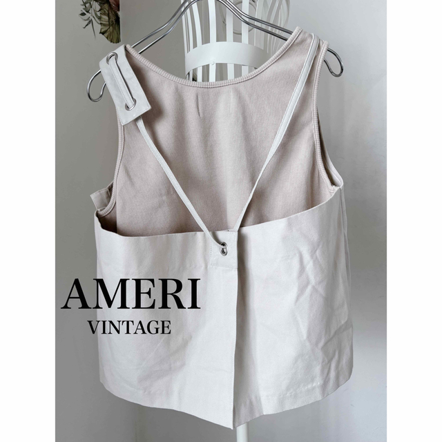 Ameri VINTAGE(アメリヴィンテージ)のAMERI VINTAGEアメリヴィンテージ　ノースリーブ変形デザインタンク★ レディースのトップス(Tシャツ(半袖/袖なし))の商品写真