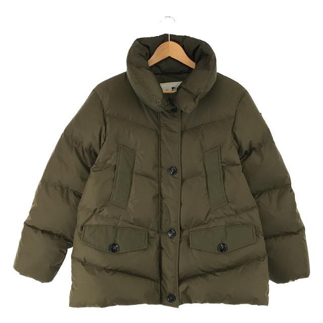 WOOLRICH / ウールリッチ | Ws LOGO JACKET ハイネック ダウン ジャケット | S | カーキ | レディース