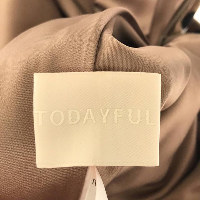 TODAYFUL(トゥデイフル)のTODAYFUL / トゥデイフル | ポリエステル サテン レオパード柄 ロング スカート | F | ブラウン | レディース レディースのスカート(ロングスカート)の商品写真