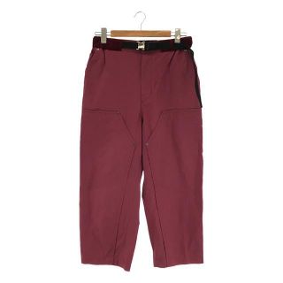 サカイ(sacai)のsacai / サカイ | 2020AW | Cotton Oxford Pants ダブルニー コットン オックス フォード パンツ | 2 | エンジ | メンズ(その他)