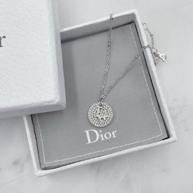 ✨美品✨ Dior ロゴ ラインストーン ブレスレット サークル シルバー 刻印