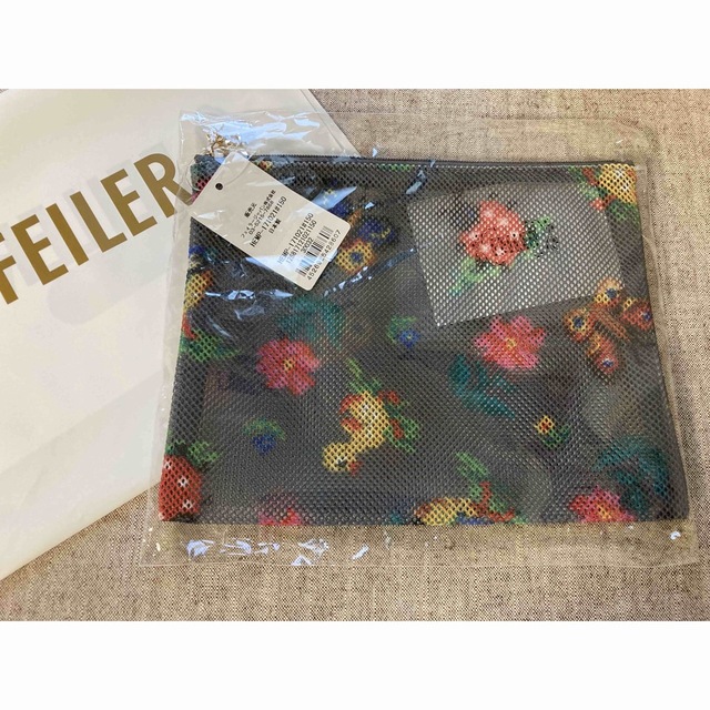 FEILER(フェイラー)のWEB限定完売品 フェイラー メッシュポーチ ハイジ グレー レディースのファッション小物(ポーチ)の商品写真