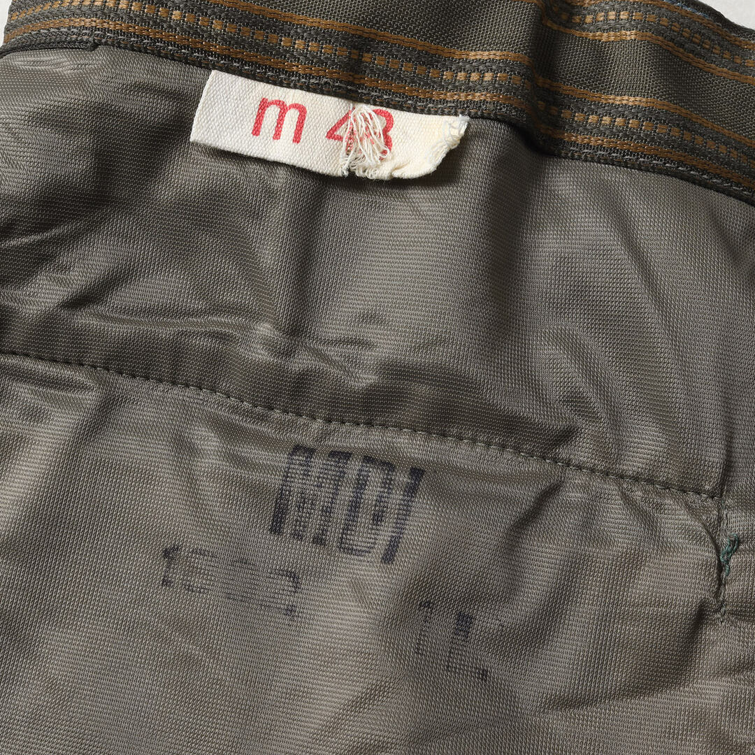 Euro vintage ユーロヴィンテージ パンツ サイズ:m48 サイド パインピング 1タック スラックスパンツ 70～80s グリーン系 ボトムス ズボン  【メンズ】 2