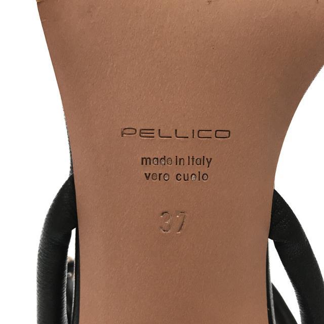 PELLICO(ペリーコ)の【美品】  PELLICO / ペリーコ | 2022SS | チューブ ストラップ ヒール サンダル 保存袋付属あり | 37 | ブラック | レディース レディースの靴/シューズ(サンダル)の商品写真