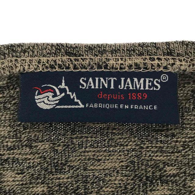 SAINT JAMES(セントジェームス)のSAINT JAMES / セントジェームス | OUESSANT MELANGE ウェッソン ミックス杢素材 コットン 霜降り ニット プルオーバー ユニセックス | T3 1/2 | グレー | メンズ メンズのトップス(ニット/セーター)の商品写真