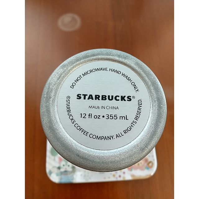 Starbucks Coffee(スターバックスコーヒー)のストラップカップシェイプステンレスボトル / シルバー355ml インテリア/住まい/日用品のキッチン/食器(タンブラー)の商品写真